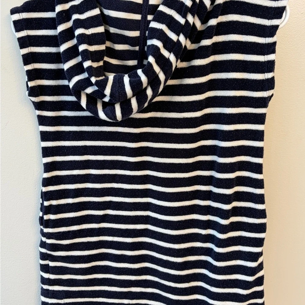 GAP Kids Navy and White Striped Swim Coverup small pool beach